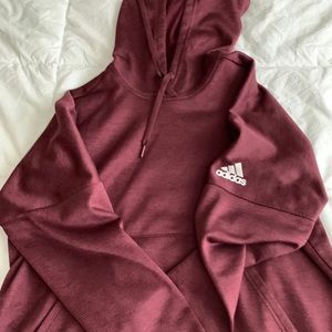 Maroon adidas hoodie